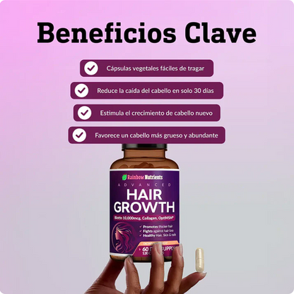 Hair Growth- Fórmula avanzada para el crecimiento y fortalecimiento del cabello