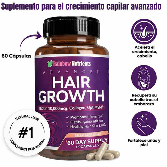 Hair Growth- Fórmula avanzada para el crecimiento y fortalecimiento del cabello