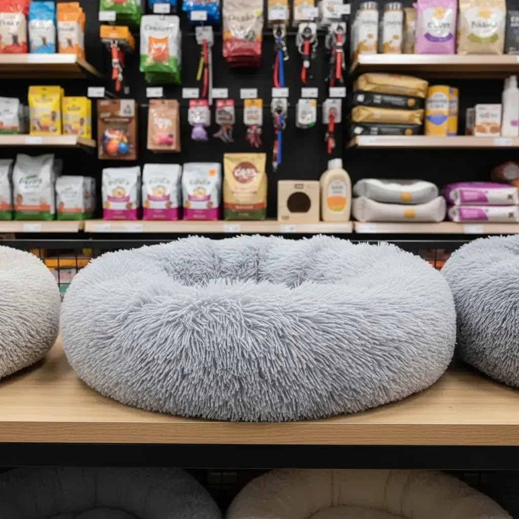 Cama tipo dona para perros y gatos – ¡Envío gratis!